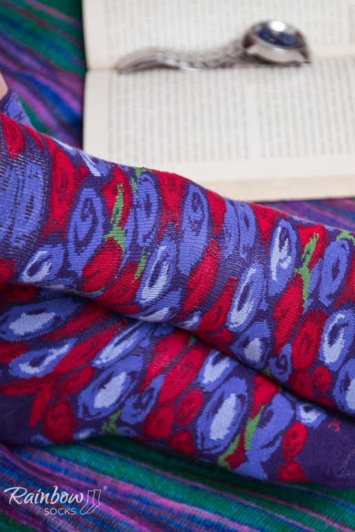 Duhové Ponožky Borůvky Jahody Ve Sklenici 2 Párů Duhové Ponožky Borůvky Jahody Ve Sklenici 2 Párů