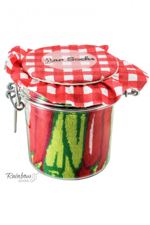 Ponožky Rainbow Socks Zelenina Ve Sklenici Chilli Papriky Hrášek S Mrkví 2 Páry Ponožky Rainbow Socks Zelenina Ve Sklenici Chilli Papriky Hrášek S Mrkví 2 Páry