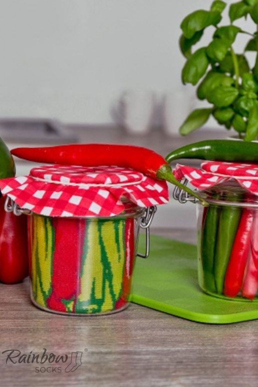 Ponožky Rainbow Socks Zelenina Ve Sklenici Chilli Papriky Hrášek S Mrkví 2 Páry Ponožky Rainbow Socks Zelenina Ve Sklenici Chilli Papriky Hrášek S Mrkví 2 Páry