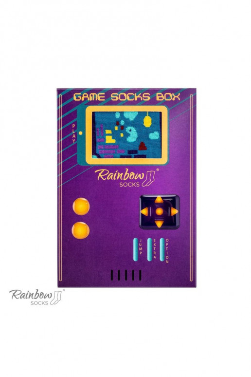 Duhové ponožky pro fanoušky konzolových her 2 páry Duhové ponožky pro fanoušky konzolových her 2 páry