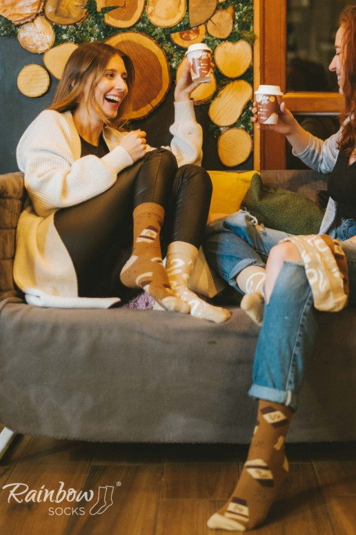 Duhové ponožky Caffe Latte 1 pár Duhové ponožky Caffe Latte 1 pár