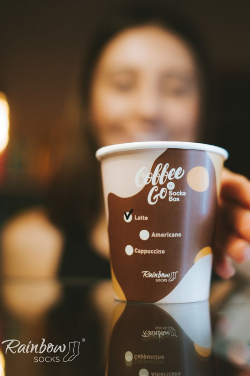 Duhové ponožky Caffe Latte 1 pár Duhové ponožky Caffe Latte 1 pár