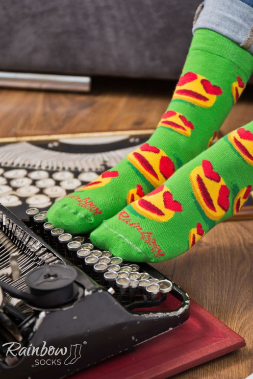 Duhové Ponožky Emotikony Brainy Smiley Lover 3 Páry Duhové Ponožky Emotikony Brainy Smiley Lover 3 Páry