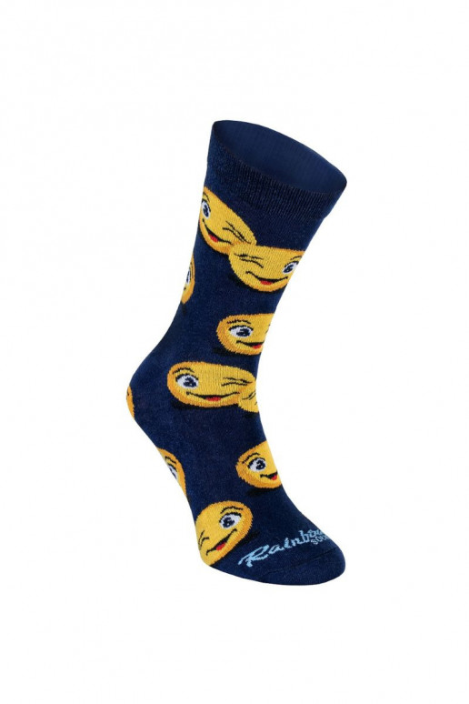 Duhové Ponožky Emotikony Smiley Sadness Brainy 3 Páry Duhové Ponožky Emotikony Smiley Sadness Brainy 3 Páry