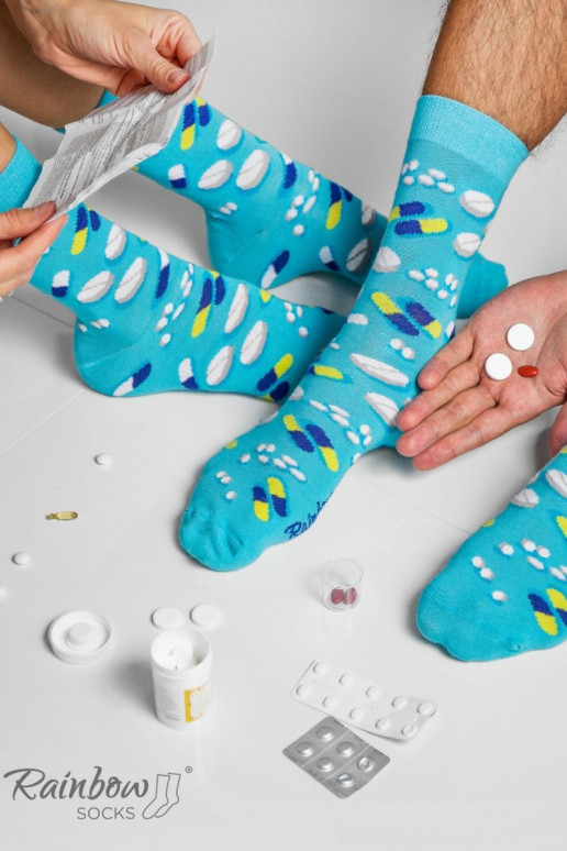 Duhové Rainbow Socks Ponožky Pro lékaře a mediky 3 Párů