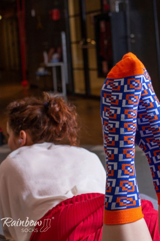 Duhové Rainbow Socks Ponožky V Geometrických Vzorech 3 Párů Duhové Rainbow Socks Ponožky V Geometrických Vzorech 3 Párů