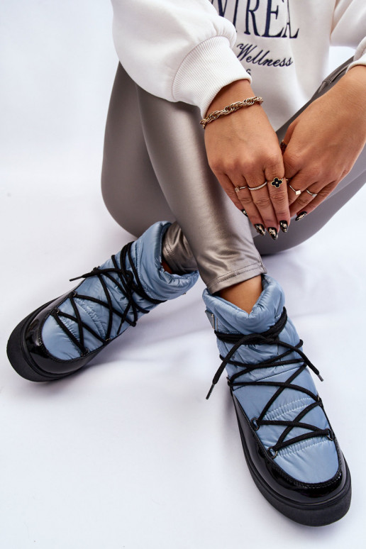 Dámské módní šněrovací boty do sněhu Modrý Carrios Dámské módní šněrovací boty do sněhu Modrý Carrios