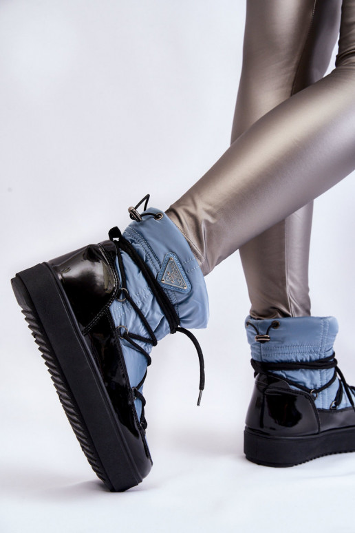 Dámské módní šněrovací boty do sněhu Modrý Carrios Dámské módní šněrovací boty do sněhu Modrý Carrios