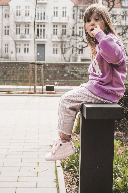 Dětské klasické vysoké tenisky Big Star LL374003 růžové Dětské klasické vysoké tenisky Big Star LL374003 růžové