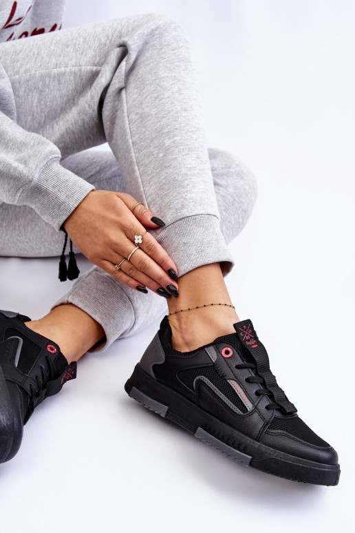 Dámské Cross Jeans Nízké tenisky LL2R4012C Černá Dámské Cross Jeans Nízké tenisky LL2R4012C Černá