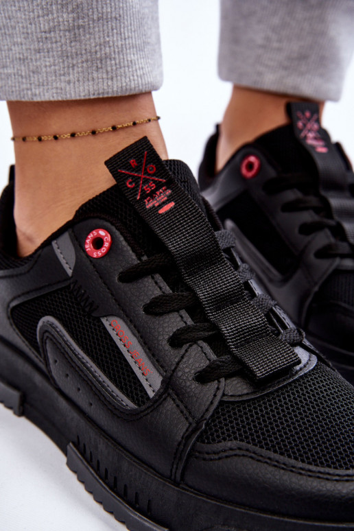 Dámské Cross Jeans Nízké tenisky LL2R4012C Černá Dámské Cross Jeans Nízké tenisky LL2R4012C Černá