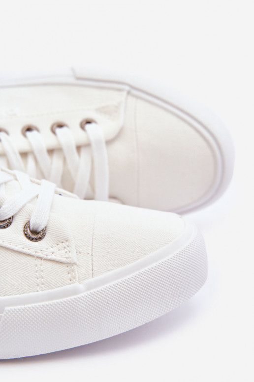 Pánské nízké Materiál tenisky Big Star KK174001 Bílá