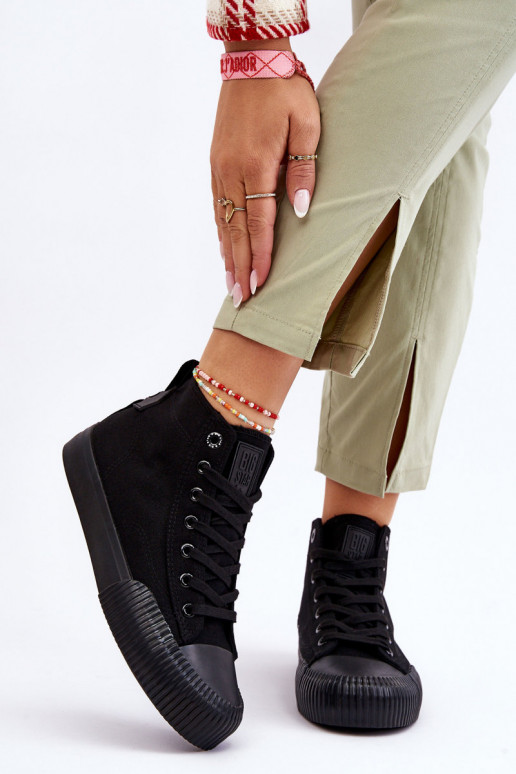 Dámské vysoké tenisky Big Star Fabric LL274444 Černé