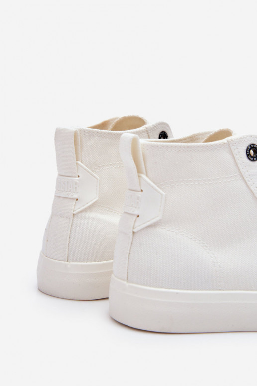 Dámské vysoké tenisky Big Star Fabric LL274445 Bílé