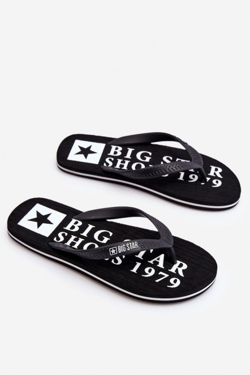 Pánské lehké žabky Big Star LL174444 Černá Pánské lehké žabky Big Star LL174444 Černá