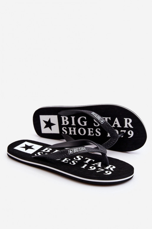 Pánské lehké žabky Big Star LL174444 Černá Pánské lehké žabky Big Star LL174444 Černá