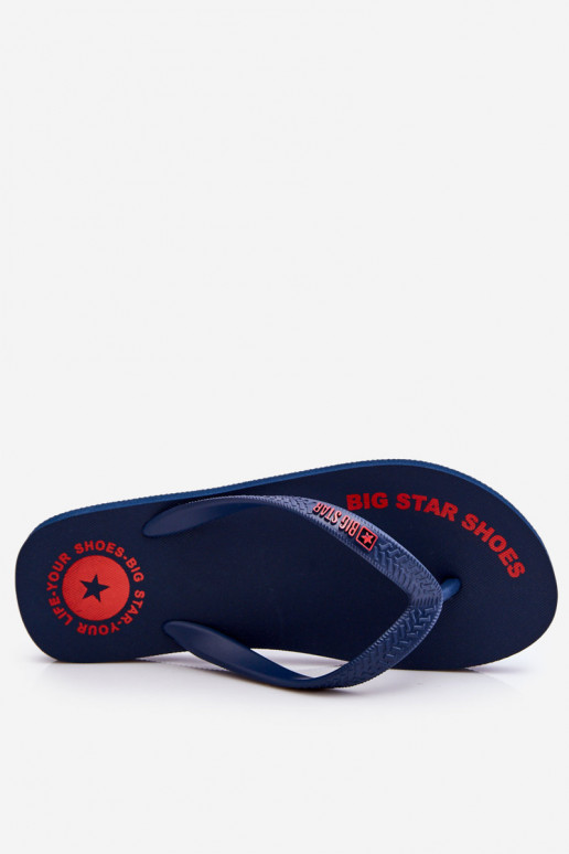 Pánské žabky Big Star LL174424 Námořnická modrá Pánské žabky Big Star LL174424 Námořnická modrá