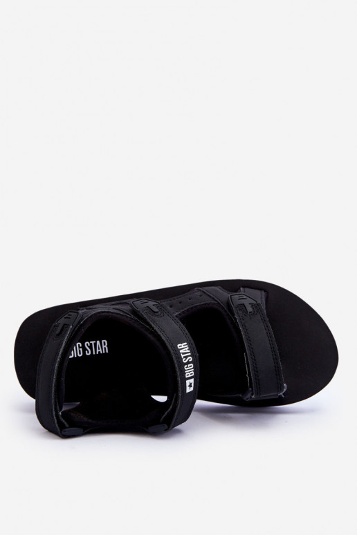 Dámské sportovní sandály na platformě Big Star LL274789 Černé