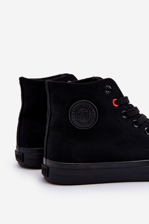 Dámské klasické vysoké tenisky Big Star T274033 Černé