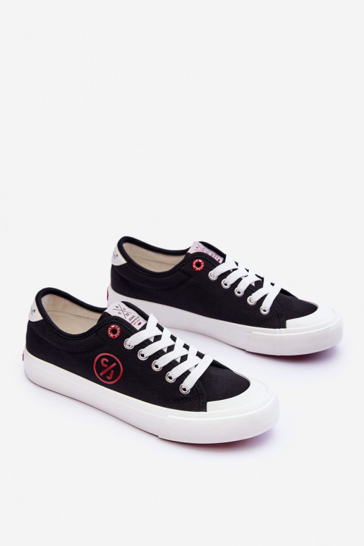 Dámské Cross Jeans Fabric Sneakers LL2R4044 Černé