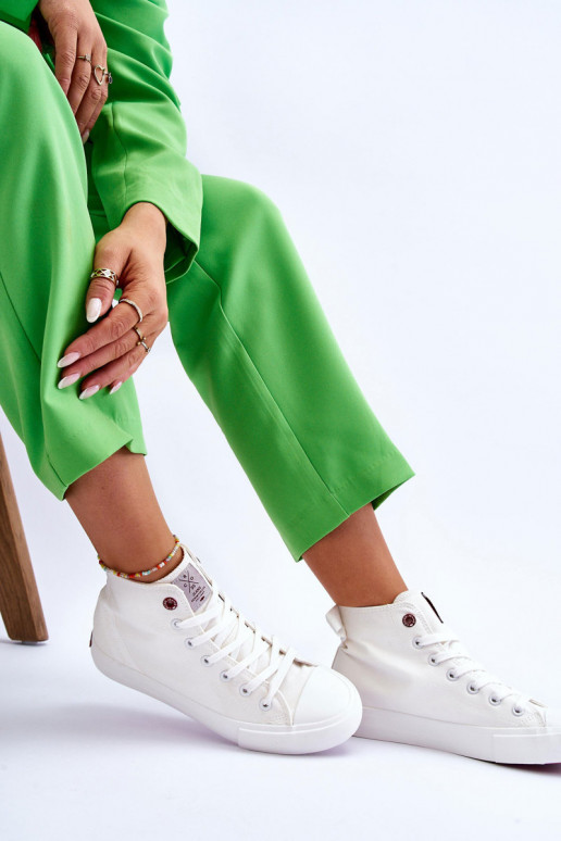 Dámské klasické vysoké tenisky Cross Jeans LL2R4086C Bílé