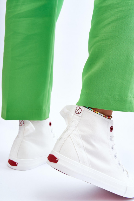 Dámské klasické vysoké tenisky Cross Jeans LL2R4086C Bílé