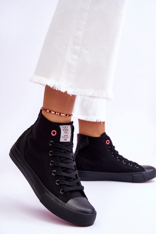 Dámské klasické vysoké tenisky Cross Jeans LL2R4088C černé
