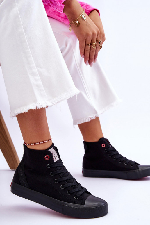 Dámské klasické vysoké tenisky Cross Jeans LL2R4088C černé