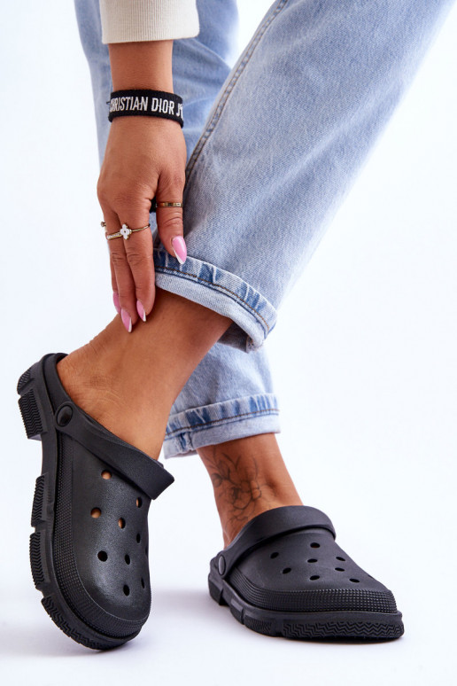 Dámské gumové Crocs Černá Rabios