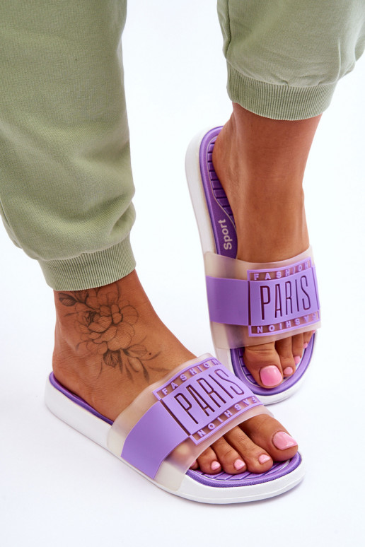 Dámské sportovní pantofle fialový Sunrise