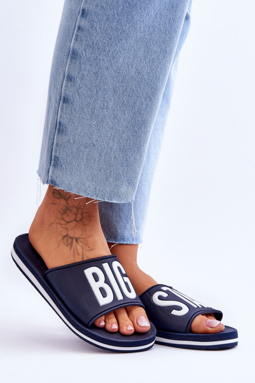 Dámské pantofle Big Star Classic JJ274A323 námořnická modrá