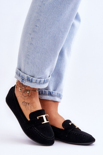 Klasické Slip On Mokasíny Černá Carly 2