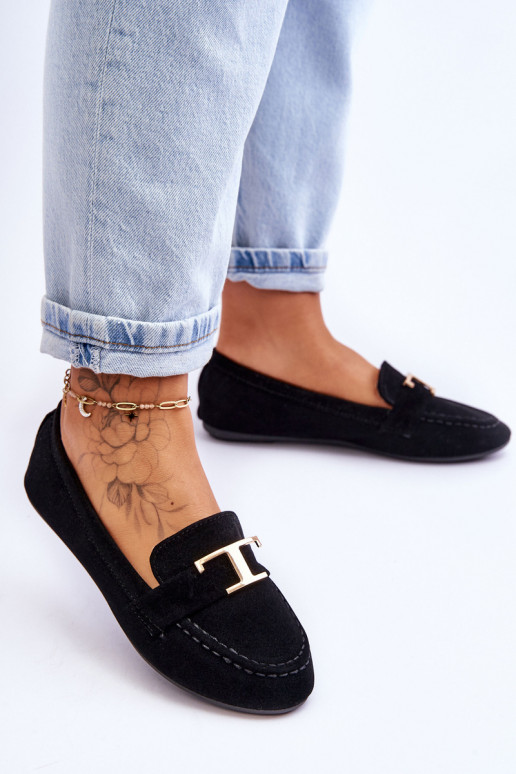 Klasické Slip On Mokasíny Černá Carly Klasické Slip On Mokasíny Černá Carly