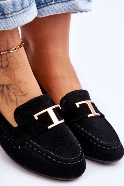Klasické Slip On Mokasíny Černá Carly Klasické Slip On Mokasíny Černá Carly