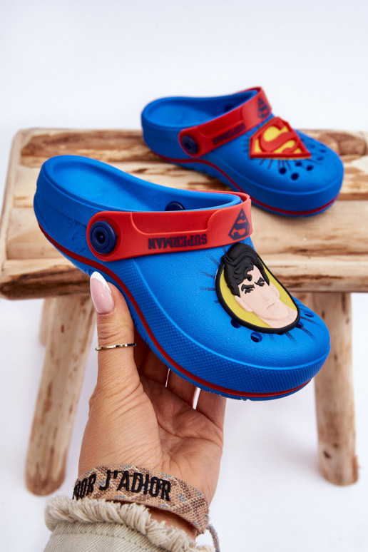 Dětské Crocs Superman Grendene Kids JJ385004 Modrá Dětské Crocs Superman Grendene Kids JJ385004 Modrá