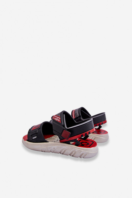 Dětské sandály Grendene Kids JJ385011 Černo-červené Dětské sandály Grendene Kids JJ385011 Černo-červené