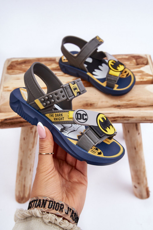 Dětské sandály Batman Grendene Kids JJ385049 Grey Dětské sandály Batman Grendene Kids JJ385049 Grey