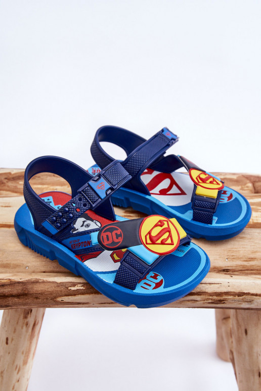 Dětské sandály Superman Grendene Kids JJ385050 Modrá Dětské sandály Superman Grendene Kids JJ385050 Modrá