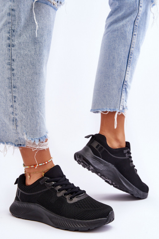 Klasické dámské sportovní šněrovací boty Černá Darla