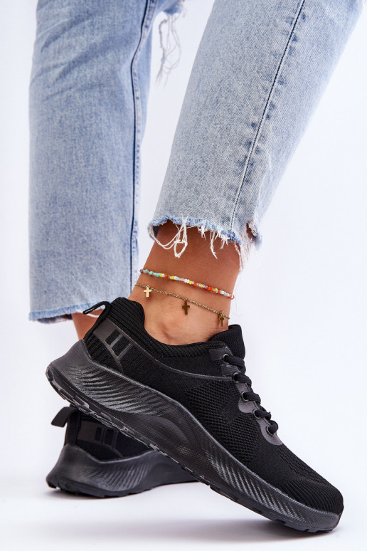 Klasické dámské sportovní šněrovací boty Černá Darla