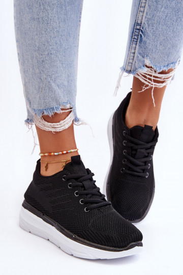 Dámská šněrovací sportovní obuv Černá Lavarone 2