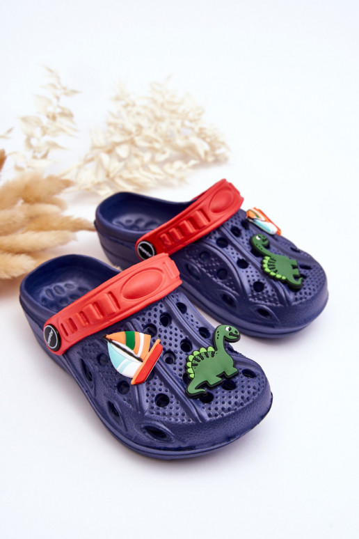 Dětské pěnové lehké sandály Crocs námořnická modrá Sweets Dětské pěnové lehké sandály Crocs námořnická modrá Sweets
