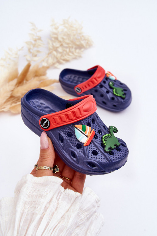 Dětské pěnové lehké sandály Crocs námořnická modrá Sweets Dětské pěnové lehké sandály Crocs námořnická modrá Sweets