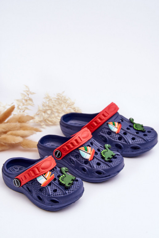 Dětské pěnové lehké sandály Crocs námořnická modrá Sweets Dětské pěnové lehké sandály Crocs námořnická modrá Sweets