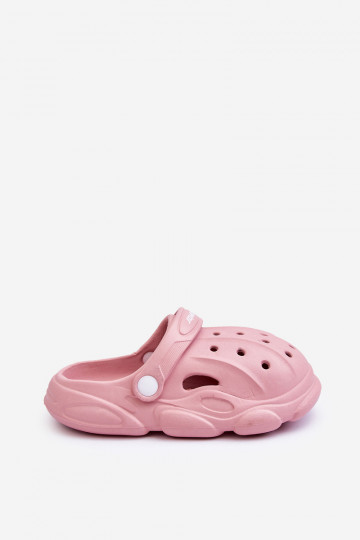 Dětské pěnové pantofle Crocs Růžove Cloudy 2