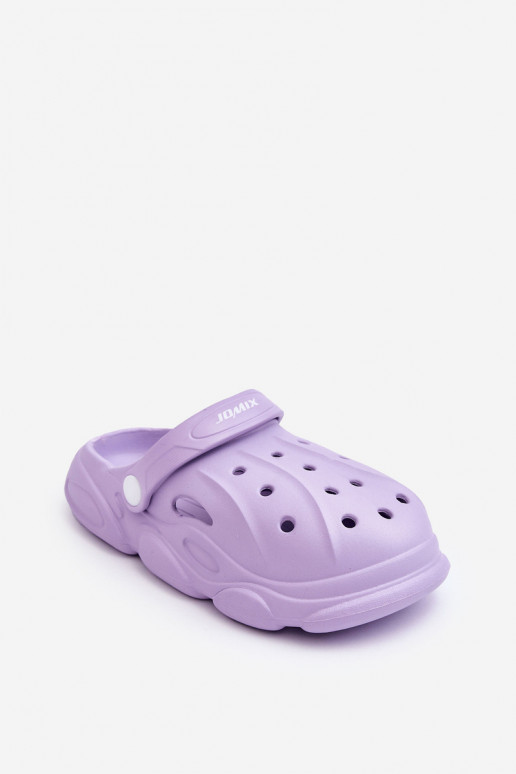 Dětské pěnové pantofle Crocs fialove Cloudy Dětské pěnové pantofle Crocs fialove Cloudy