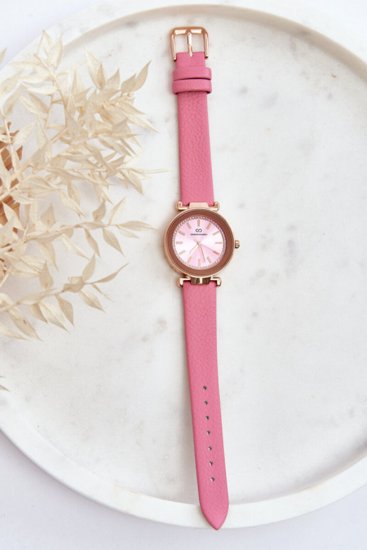 Dámské kožené hodinky Giorgio&Dario Classic v Růžové Dámské kožené hodinky Giorgio&Dario Classic v Růžové