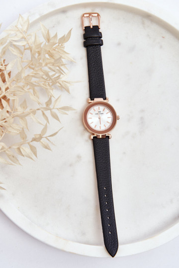 Dámské kožené hodinky Giorgio&Dario Classic v Černy 2