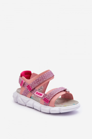 Dětské Sandály Na Zip Big Star LL374202 Růžové