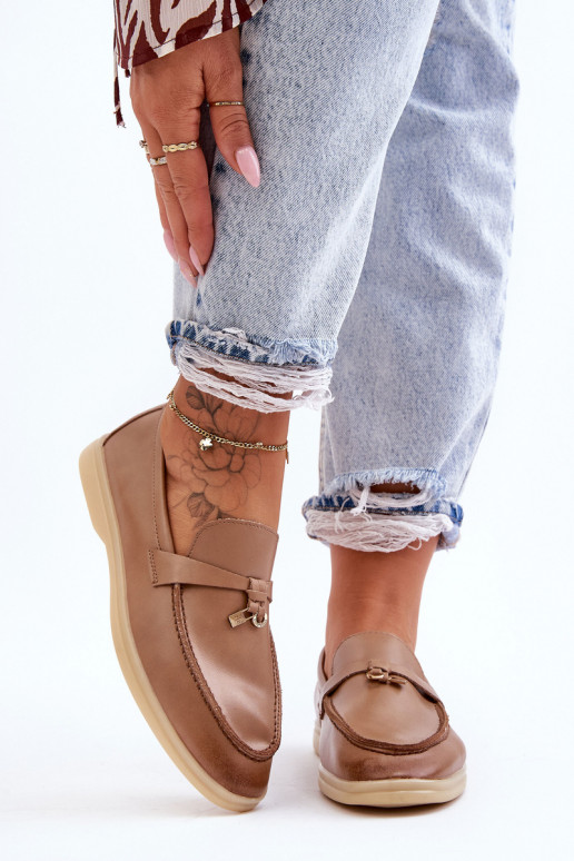 Dámské klasické mokasíny hnědé Cortez